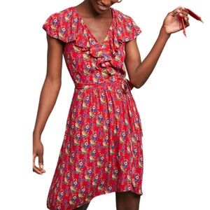 ✨maeve rosalia wrap dress - red floral ✨